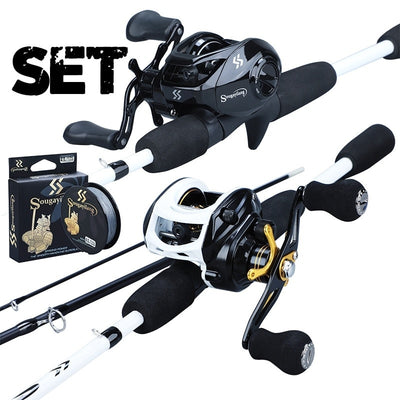 Bait Casting Fishing Rod Reel Combo 